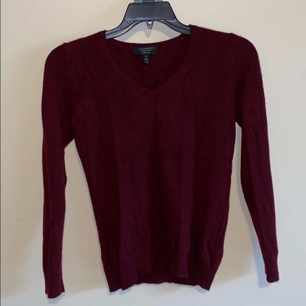 thin maroon sweater
